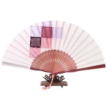 [박씨상방] (국내제작)고급실크부채 신형조각보+고급 비단 부채, 상세설명 참조