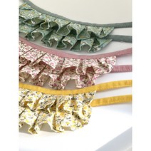 나나팩토리 강아지 꽃무늬 귀염 스카프, 옐로우