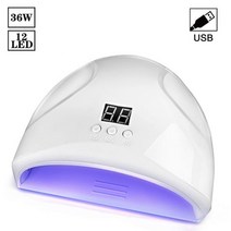 네일 건조 램프 UV LED 램프 자동 센서로 모든 젤 매니큐어 경화 네일 드라이어 타이, CHINA, 12LED White USB
