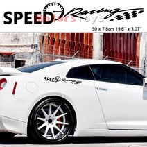 자동차 엠블럼 For x2 JDM Speed Racing Flag Logo Hellaflush Windshield Vinyl Car Sticker Decal, 02 WHITE