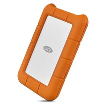 LaCie 러그 USB-C 5TB 외장 하드 드라이브 휴대용 HDD USB 3.0 Mac PC 컴퓨터 데스크톱 워크스테이션 노트북용 낙하 충격 먼지 비에 강한 셔틀 드라이브 (ST, Solid State Drive_1TB