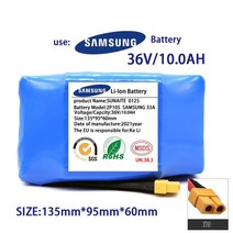 정품 36V 배터리 팩 9000MAH 9.0AH 충전식 리튬 이온 배터리 전기 셀프 밸런싱 스쿠터 호버보드 외바퀴 자전거, CHINA