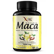 X Gold Health 유기농 마카 150정 1500mg 블랙마카 레드 옐로우 효능
