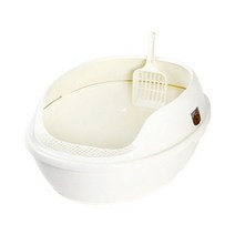 마칼 거름망 화장실(크림) 고양이화장실 거름망미포함
