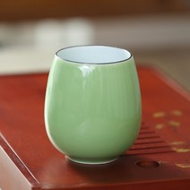 대형 세라믹 티 컵 중국어 쿵푸 컵 마시는 세트 200ml 여행 커피 컵 귀여운 컵 환경 뼈 중국 차 세트, B형, 하나