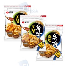 농심 조청유과 320g 3봉 대용량 봉지스낵 과자 간식, 1