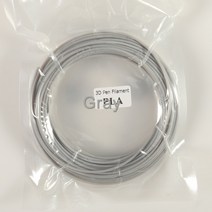 3D 프린팅 재료 3d 펜용 플라스틱 10 미터 PLA 1.75mm 프린터 필라멘트 인쇄 압출기 액세서리 부품 투명 흰색 목재, Gray, Gray