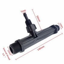 콤바인 농기계 농산물재배기 트랙터1pc 1/2 3/4 1 인치 관개 벤츄리 비료 인젝터 스레드 드립 장치 농업, 02 1-2 inch