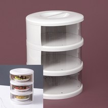 3단 음식보관케이스 화이트 케이크보관함 음식뚜껑 캡슐디스펜서 빵덮개 빵보관 케이크덮개 케이크보관 아크릴