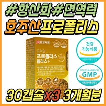 환절기 항산화 건강 기능 보조 식품 호주 프로폴리스 비타민 A B2 아연 판토텐산 D E 프리미엄 폴라폴리스 프로플러스 30대 40대 50대 60대 70대 여성 여자 남성 남자