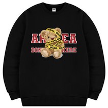 [당일출고] 베어핑 기모 맨투맨 티셔츠 빅사이즈 남자여성 ZAMD_0004