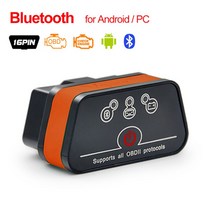 vgate icar2 블루투스 호환wifi obd2 진단 도구 elm327 obd 2 스캐너 미니 elm 327 wifi for androidiospc 코드 리더, 협력사, bt 블랙 오렌지