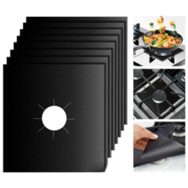 허쉬데이 가스레인지 깔끔한 오염 방지 커버 4p, 1+1(블랙+실버)
