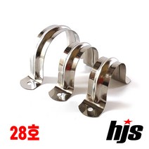 스텐레스 새들 28호 (파이프 34mm 배관 전선 고정 양새들), 1개