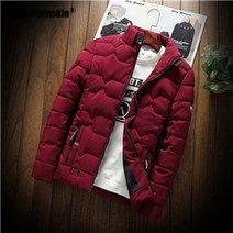 방한작업복 Mountainskin Winter Men Jacket Mens New 면, l, 와인 레드