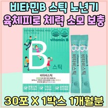 비타민B 스틱 노년기 어르신 육체피로 체력 소모 보충 비타민 C B1 B2 B6 B12 중년 회사원 영양제 부모님 나이아신 판토텐산 엽산 어른 남편 신랑 피로회복 20대 30대 40대