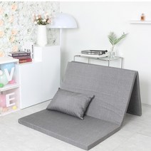 3단(소) 마이크로 접이식매트리스 바닥 토퍼 수면매트, 3단(소) 마이크로 그레이