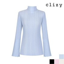클리지 하이넥 미니멀 티 블라우스 CH3WTS10