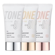 토니모리 더 쇼킹 파데리스 톤업 크림 SPF50+ PA+++ 50ml, 02 스킨톤, 1개