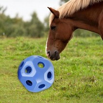 Funny 157 Horse Treat Ball 다목적 호스 피더 볼 속이 빈 먹이 장난감156021, Blue