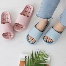 물때가 잘 안끼는 물빠짐 폭신 에바 욕실화 신발 발보호 소품 실내 홈, 챠콜