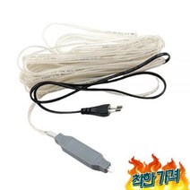 동파 방지 열선 2M 코일 정온전선 수도관 발열 배관 릴선 온도기