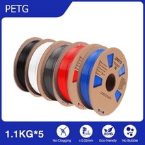 프린트보드 필라멘트 JAYO-PLA/PLA 메타/PETG/실크/PLA +/나무/무지개/대리석 3D 프린터 1.75mm 5KG 및 펜용 인쇄 재료113535, PETG- Mix 5.5KG