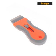 자동차스티커리무버 1/10pc 자동차 창 유리 스티커 클린 면도기 스크레이퍼 면도칼 색조 랩 접착제 스퀴지 리무버 클리너, [04] 은