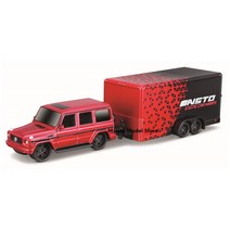 Maisto 폭스바겐 카르만 기아트레벨러 트레일러 디자인 견인 및 이동 다이 캐스트 정밀 모델 자동차 모델 컬렉션 선물 164 1966, 18.MercedesBenz