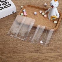 커피콩빵기계 호두과자기계 100Pcs 두꺼운 투명 플라스틱 기계 인감 가방 분명 음식 비스킷 DIY 베이킹 케이크 장식 선물 쿠키 포장, [07] 8x19cm