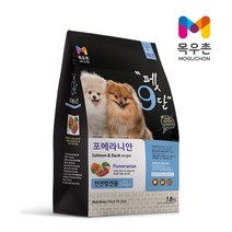 목우촌 전연령용 오리 펫9단 포메라이안 전용사료, 1.8kg, 6개