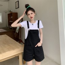 리얼 샷 리얼 가격은 여성 틈새 느슨한 한국 스타일 레트로 귀여운 일본 스타일 바지 작은 남성 솔리드 컬러 티셔츠