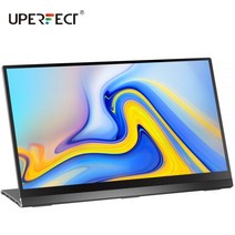 UPERFECT-15.6인치 터치스크린 UHD 4K LCD 두 번째 디스플레이 HDR 300Adobe RGB 100% IPS 휴대용 모니터 노트북, AU 플러그