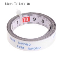 연귀 트랙 테이프 측정 자기 접착 메트릭 강철 눈금자 T-트랙 라우터 테이블 톱 밴드 트랙 도구에 대한 마이 터 톱 규모, 파란색