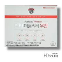 닥터 퍼틸리티 우먼 멀티비타민 미네랄 여성 출산 예비맘 선물 HD 임신준비 영양제, 닥터 퍼틸리티 우먼 30포