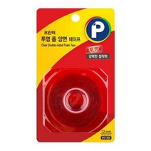 일음쇼핑^^m프린텍 강력폼양면테이프(투명 DC1202 12mm x 2m) 욕실 공업 자동차 외벽 접착일medi^^, ab^^선택없는