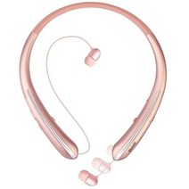 넥밴드이어폰 무선해드셋 골전도 블루투스 이어폰 신제품 HX801 넥 밴드 헤드폰 LG HBS900 스포츠 이어버드 Hifi 스테레오 베이스 무선 헤드셋 방수, 04 분홍색