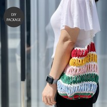 [패키지] 썸머로프백만들기 (7가지컬러실 + 광목이너백 + 도안) (가방아님), 실리콘코바늘 6/0호 + 실리콘코바늘 7/0호