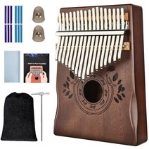 kalimba 엄지 피아노 17 키 kalimba 음악 기계 아이 전문 뮤지컬 피아노 키보드 손가락 피아노 학습 도서, 오 사이즈