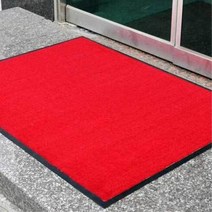노래방 당구장 빨간색 소형 현관깔개 우천시 입구카페트 흙먼지