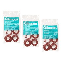 Gilmour 3팩 (총 30개) 01RW 고무 호스 와셔 - 정원 호스와 수도꼭지 누출을 멈춥니다. 598285, 3, Red, Red