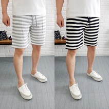 코코로맨틱 바캉스룩 스트라이프 트레이닝 반바지 6종