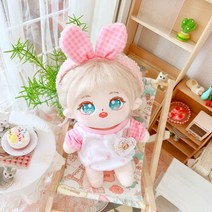 무속성솜인형 아이돌 20cm 몸체 모던 조카선물 수제 솜깅이 키덜트 눈망울 하얀, 유골격 20cm, 핑크래빗세트