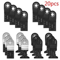 멀티커터날 만능커터날 만능 컷터날 세트20 100 pcs 다기능 진동 블레이드 바이메탈, 다목적 절단, type9-20pcs c, 1세트