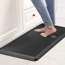 주방 매트 러그 쿠션 피로 방지 바닥용 50.8cm x 81.3cm(20인치 32인치) 미끄럼 러너 1.9cm(3/4인치) 두께의 편안한 스탠딩 책상 사무실 바닥 싱크대 세탁용 블, 20*32