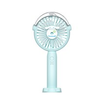 헬로 키티 데스크탑 자동 진동 팬 미니 데스크탑 휴대용 Usb 충전 바람 음소거 팬, 큰귀가개휴대용스프레이팬
