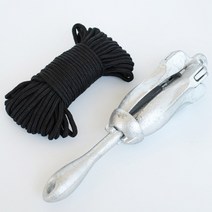 보트 선박용 접이식 앵커 닻 로프세트(2.5kg), 색상, 1개