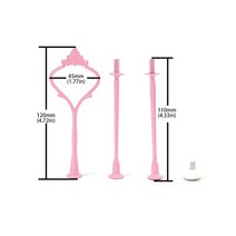 케이크도구 다양한 색상의 컵케익 금속 컵 3 층 작은 크라운 모양 웨딩 블랙 케이크 스탠드 스파츌라 돌림판