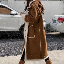 허니시스터 / 루닌 뽀글이 양면 롱 무스탕 코트