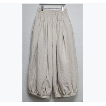 셔링 통바지 면 이중직 알라딘 바지